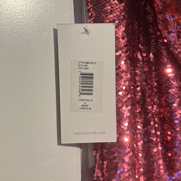 COWL BACK SEQUIN COCKTAIL DRESS - Picture 4 of 5